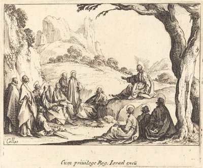 Hegyi beszéd alkotó: Jacques Callot