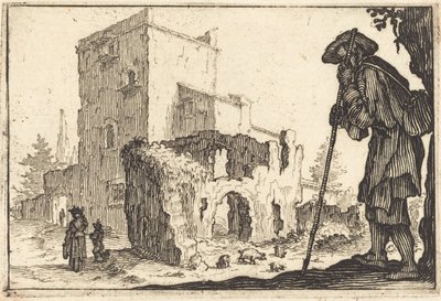 Pásztor és romok alkotó: Jacques Callot