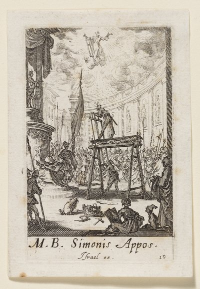 Simon apostol (Simonis Appos.) alkotó: Jacques Callot