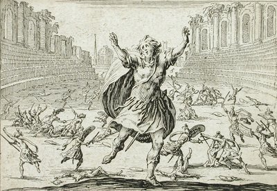 Csetepaté egy cirkuszban alkotó: Jacques Callot
