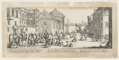 Kórház, a „A háború borzalmai” című sorozat 15. része alkotó: Jacques Callot