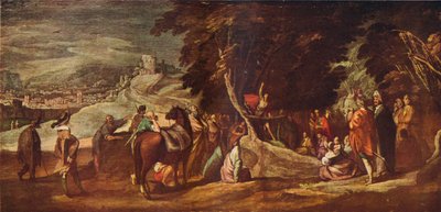 Szent János prédikáció a vadonban, 1620-1635, 1924 alkotó: Jacques Callot
