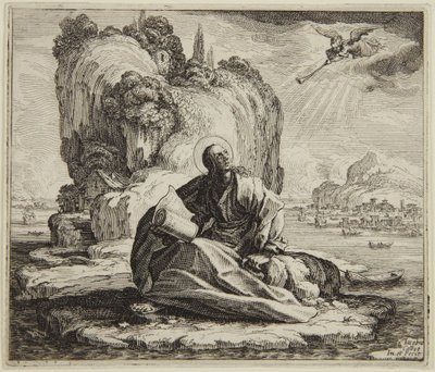 Szent János Patmosz szigetén alkotó: Jacques Callot