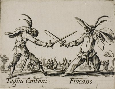 Taglia Cantoni - Fracasso, 24. lemez a Balli di Sfessaniától alkotó: Jacques Callot