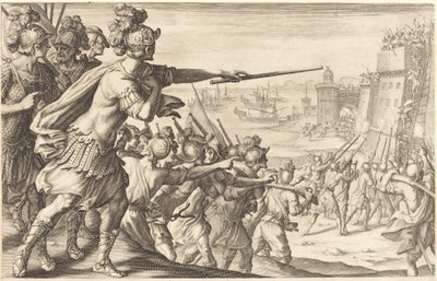 Csont felvétele, c. 1614. alkotó: Jacques Callot