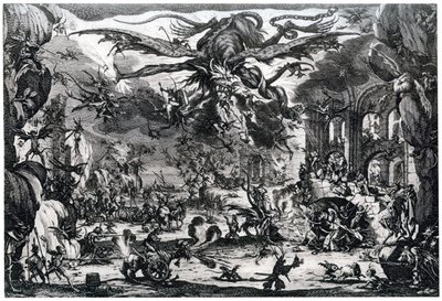 Szent Antal megkísértése, c1615-1635, 1924 alkotó: Jacques Callot