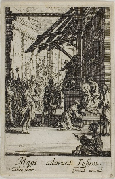 A bölcsek imádása, A Szűzanya életéből alkotó: Jacques Callot