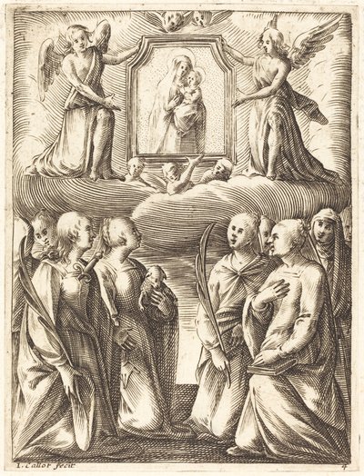 A Szűz és a Gyermek imádása alkotó: Jacques Callot