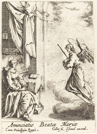 Az Angyali üdvözlet alkotó: Jacques Callot