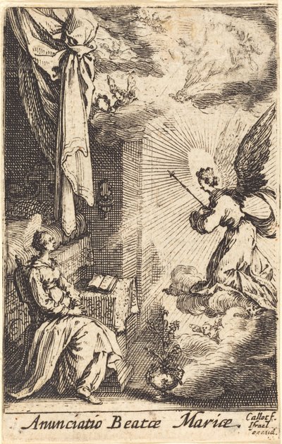 Az Angyali üdvözlet alkotó: Jacques Callot