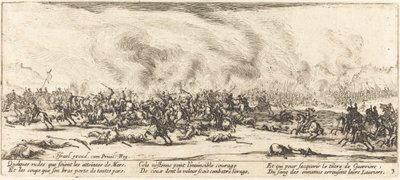 A csata c. 1633. alkotó: Jacques Callot