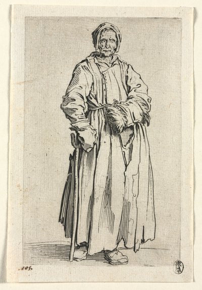 A koldusok: Félszemű nő alkotó: Jacques Callot