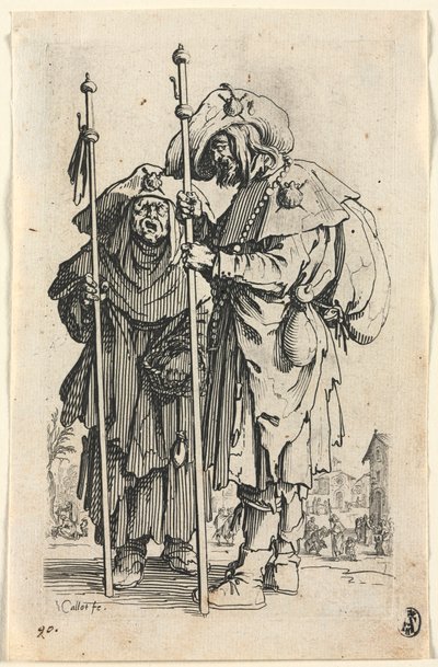 A koldusok: A két zarándok alkotó: Jacques Callot