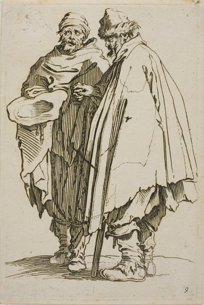 A vak ember és társa, kilences lemez a Koldusokból alkotó: Jacques Callot