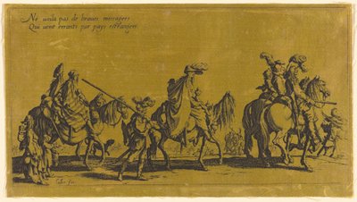 Die Bohemiens marschieren: Die Vorhut alkotó: Jacques Callot