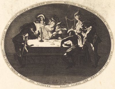 A kártyajátékosok alkotó: Jacques Callot
