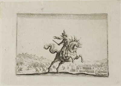 The Commander on Horseback, a The Caprices-ből alkotó: Jacques Callot