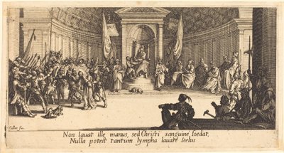 A halálraítélés c. 1618. alkotó: Jacques Callot