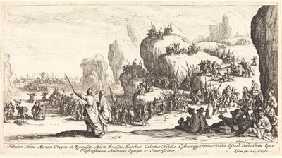 A Vörös-tenger átkelése alkotó: Jacques Callot