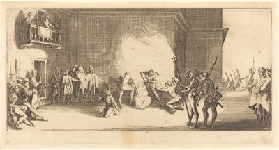 A töviskoronázás c. 1618. alkotó: Jacques Callot