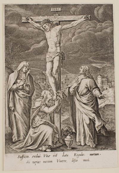 A keresztre feszítés alkotó: Jacques Callot
