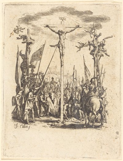 A keresztre feszítés, c. 16241625. alkotó: Jacques Callot
