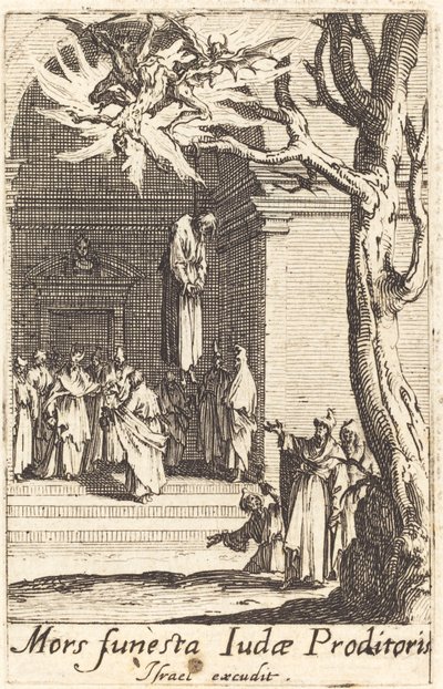 Júdás halála alkotó: Jacques Callot