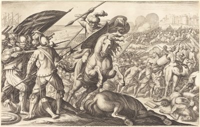 A török lovasság veresége, c. 1614. alkotó: Jacques Callot