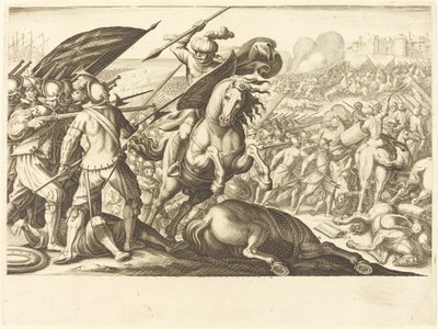 A török lovasság veresége, c. 1614. alkotó: Jacques Callot
