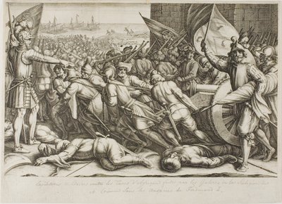 A csapatok távozása alkotó: Jacques Callot
