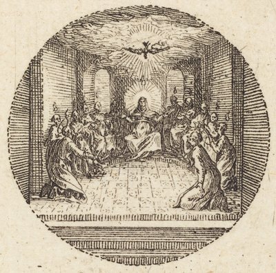 A szent galamb leszállása alkotó: Jacques Callot
