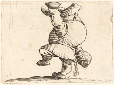 Az ivó, hátulnézet alkotó: Jacques Callot