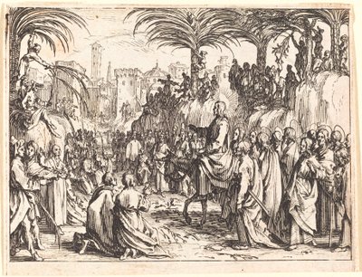 Belépés Jeruzsálembe alkotó: Jacques Callot
