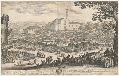 A vásár az Imprunetában alkotó: Jacques Callot