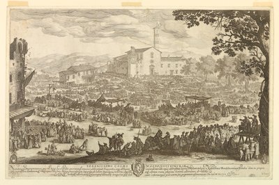 A vásár az Imprunetában alkotó: Jacques Callot