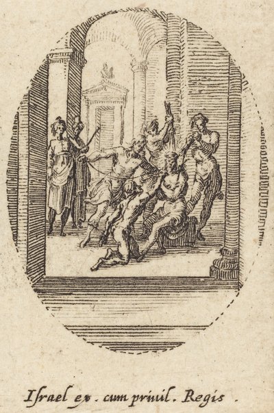 A zászlózás, c. 1631. alkotó: Jacques Callot