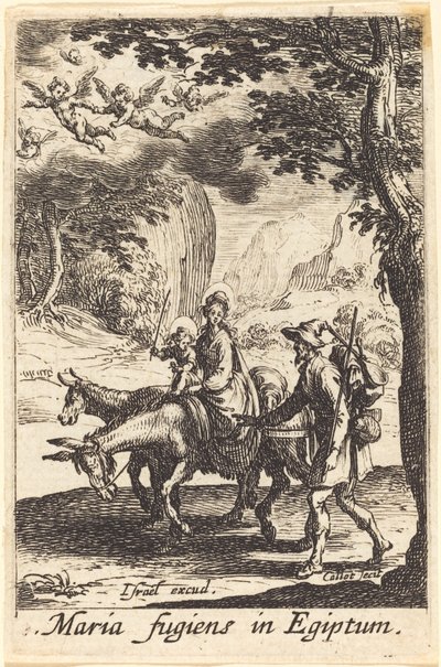 Repülés Egyiptomba alkotó: Jacques Callot