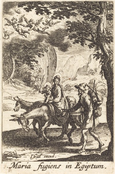 Repülés Egyiptomba alkotó: Jacques Callot
