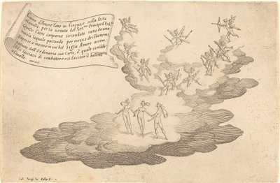 A szerelem úszója, 1616. alkotó: Jacques Callot