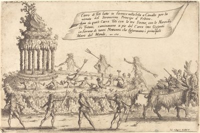 Thetis úszója alkotó: Jacques Callot