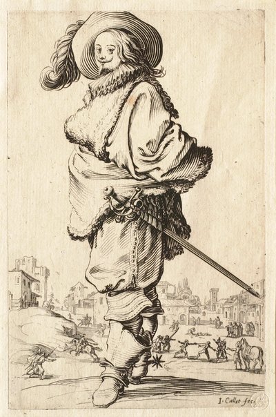 Az úr prémkabátban alkotó: Jacques Callot