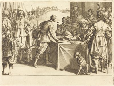 A csapatok bérbeadása alkotó: Jacques Callot