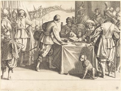 A csapatok bérbeadása c. 1614. alkotó: Jacques Callot