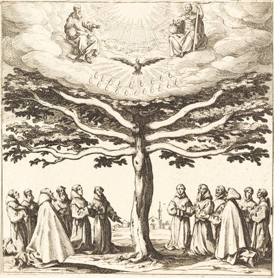 A ferencesek által imádott Szentháromság az élet fáján alkotó: Jacques Callot