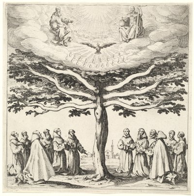 A ferencesek által imádott Szentháromság az élet fáján alkotó: Jacques Callot