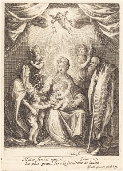 A csecsemő Szent János hódolata alkotó: Jacques Callot