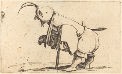 A csuklyás rokkant c. 1622. alkotó: Jacques Callot