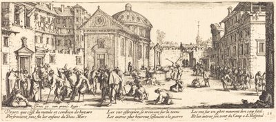 A Kórház, c. 1633. alkotó: Jacques Callot