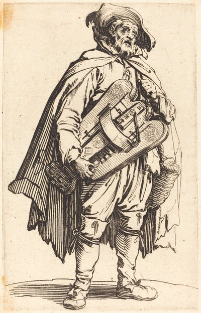 A Hurdy-Gurdy játékos alkotó: Jacques Callot