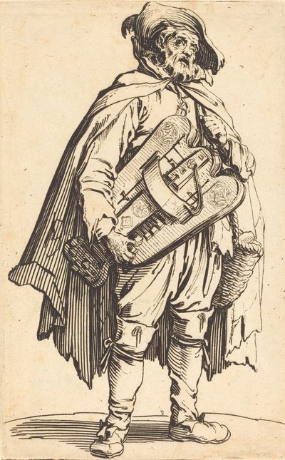 A Hurdy-Gurdy játékos alkotó: Jacques Callot